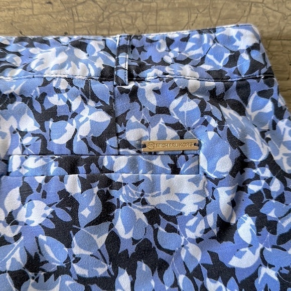 Michael MICHAEL KORS New Navy Leaf Print Pants - Picture 7 of 15